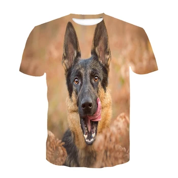 Mænd er søde hund tøj Unge Harajuku T-shirt Fashionable tyske Shepherd T-shirt Personlig T-shirt 3D printet tyske Shepher