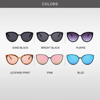 Mærke Mode Cateye Solbriller Store Overdimensionerede Spejl Briller Af Høj Kvalitet Kvinder Part Shopping-Brillerne Herre Solbriller
