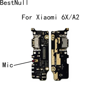 Null For Xiao Mi 6X USB-Stikket Oplade Dock, USB Oplader Stik Bord Modul Med Mikrofon Til Xiaomi 6X /A2 Smartphone