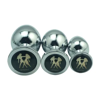 Nye hot design 12 stjernebilleder for at vælge 1piece lille størrelse metal anal perler butt plug dildo SM sexlegetøj til mænd, kvinder, par