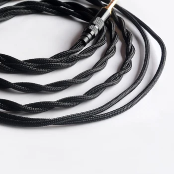 OKCSC Kabel til Hovedtelefon-1 til 2 Jack 3.5/2.5/4.4 mm Balance Opgradere Udskiftning Black Kabler Aux Kabel Højttaler Wire