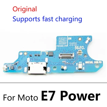 Originale USB-Strømforsyning Opladning Port Stik yrelsen Dele Flex-Kabel For Moto E7 Magt