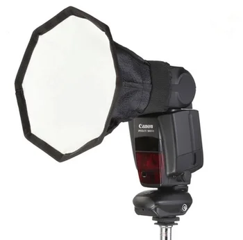 Ottekantet fotografering flash diffuser speedlight mini soft box til 600EX 580EX kamera dslr tilbehør, kamera, flash softbox