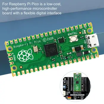Raspberry Pi Pico Fleksibel Microcontroller Bord På Raspberry Pi RP2040 Dual-core ARM Cortex M0+ Processor Support C/C++