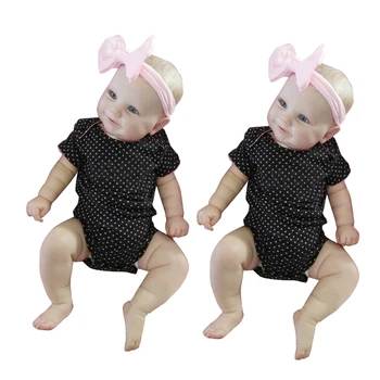 Reborn Baby Silikone Simulering Dukke med Hånd-Tegning Hår Nyfødte Babyer Dukke Realistisk Bløde Dukker Naturtro Legetøj til Børn