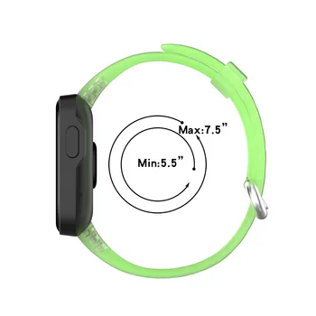 Silikone Transparent Smartwatch Håndled Urrem Til Xiaomi Mi Se Lite/Redmi Rem Crystal Smart Armbånd Band Tilbehør