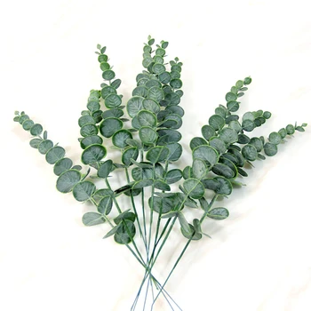 Simulering Eucalyptus Blade Gren Grønne Planter, Kunstige Falske Blomster Til Bryllup Skyde Prop Hjem Udsmykning DIY-Garland