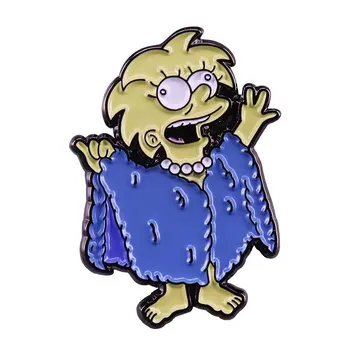 Sjove Animationsfilm Emalje Pins Søde Simpsons Brocher Mode Metal Pin-Badge Rygsæk Tilbehør, Smykker 2021