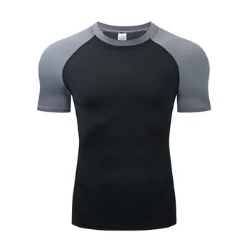 Sommer Fashion Mænd/Kvinder ' s Komprimering kortærmet T-Shirt med Rund Hals Hurtig Tør Stramme Løbe T-Shirt Rashgard Fodbold Jersey