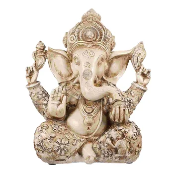 Southeast Asian Style Skulptur Indiske Elefant Gud for Rigdom Figur Home Decor