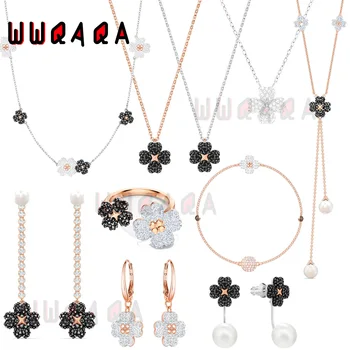 SWA mode kvinders smykker clover serie dame smykker set kvinders øreringe, halskæder og armbånd romantiske charme smykker