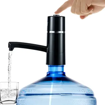 Trådløs El-Vand-Flaske med Pumpe Dispenser til Mini-USB-Genopladelige Vand Pumpe Med LED-Lys Bærbare drikkedunke