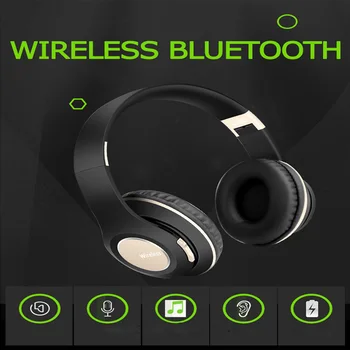 TWS Hovedtelefoner Bluetooth-Headset, Hovedtelefoner Trådløse Stereo-Sammenklappelig Mikrofon Håndfri MP3-Afspiller Til Iphone Xiaomi IOS Android