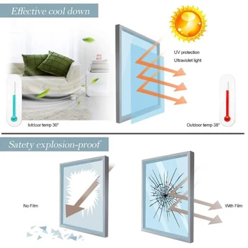 Vinduet Film Privatliv Træet Ikke Klæbende Glas Mærkat UV-Blokerende Varme Kontrol Vindue Belægninger Window Tint for Homedecor