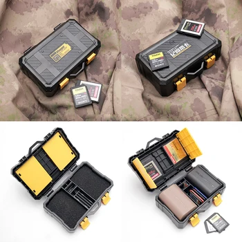 Vlogger DSLR-Kamera Batteri Beskyttende Kasse SD-TF Kort Opbevaring Bag Beskyttende etui, Holder til Canon Nikon Sony DSLR-Kamera