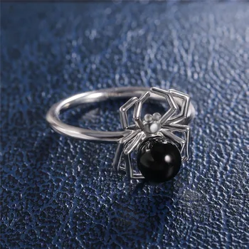 WUKALO Dyr Ring Sjove Black Mave Spider Halloween til Stede Finger Ring Til Drenge&Piger Kreative Smykker Ring Dropshipping