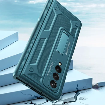Z Fold3 Funda taske til Samsung Galaxy Z-Fold 3 Z-Fold 2 Hængsel Rustning Hærdet Film, der Passer Coque Fuld Protetcion Phone Cover
