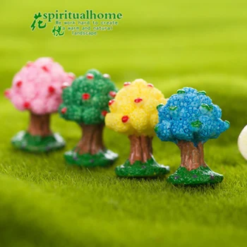 ZOCDOU 1 Stykke Æble Træ Orchard Amerika USA Model Lille Statue Mini-Figurine Håndværk Ornament Miniaturer DIY Have Home Decor