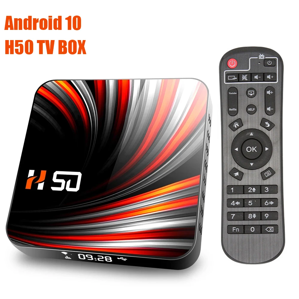 Slumber fusion frost Android-10 TV-Boks-4GB-32GB, 64GB 4K H. 265 Media Afspiller 3D-Video 2,4  G&5GHz Dual-Band Wifi Bluetooth Smart TV-Box Set-Top Boks rabat \ Outlet /  www.hf-vibelund.dk